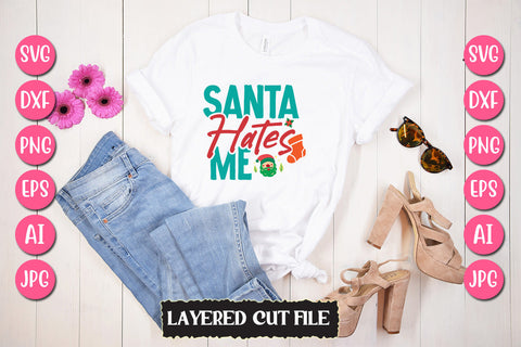 Santa Hates Me SVG Cut File SVG Newmockups 