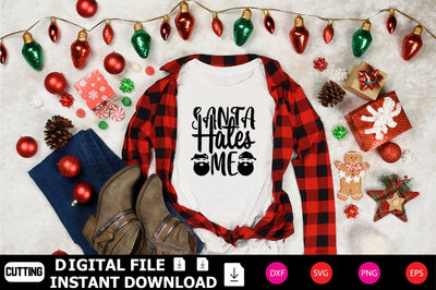Santa Hates Me SVG Shahin alam 