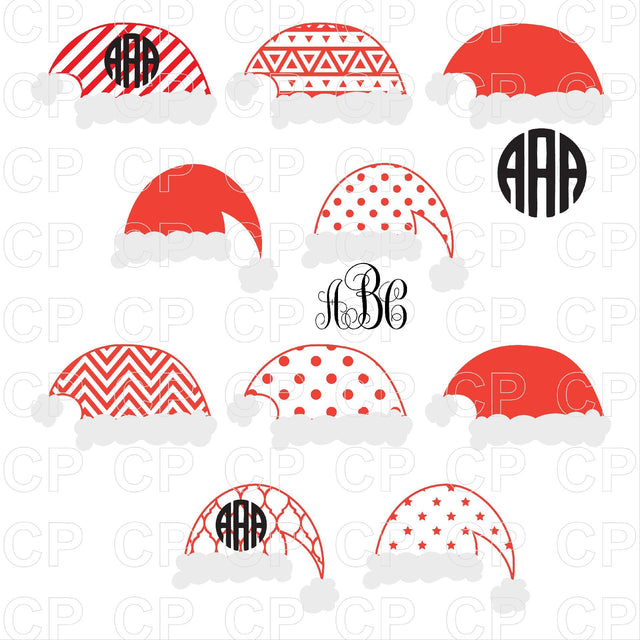 Santa Hats SVG Bundle SVG cutperfectstudio