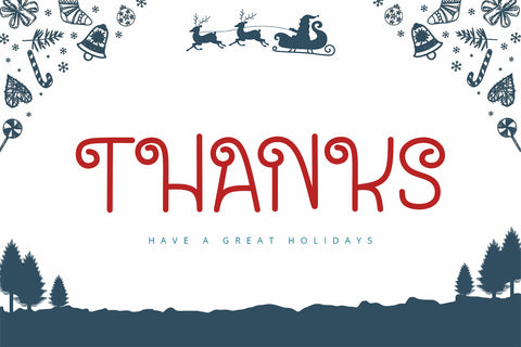 Santa House - Christmas Font Font Alpaprana Studio 