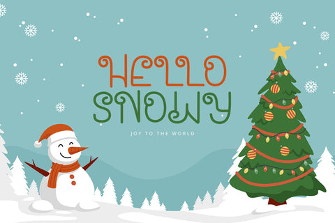 Santa House - Christmas Font Font Alpaprana Studio 