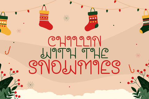 Santa House - Christmas Font Font Alpaprana Studio 