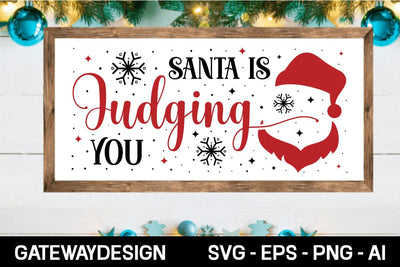 Santa Is Judging You Svg Design SVG designmaster24 