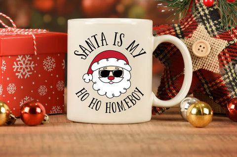 Santa Is My Ho Ho Homeboy SVG SVG Caffeinated SVGs 