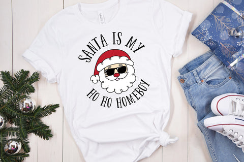 Santa Is My Ho Ho Homeboy SVG SVG Caffeinated SVGs 