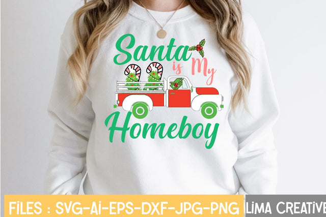 Santa Is My Homeboy SVG Insomnia Std 