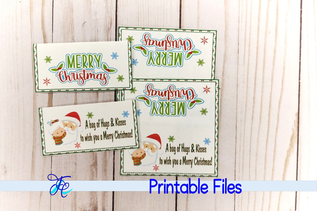 Santa Kisses Bag Topper 3D Paper Family Creations 