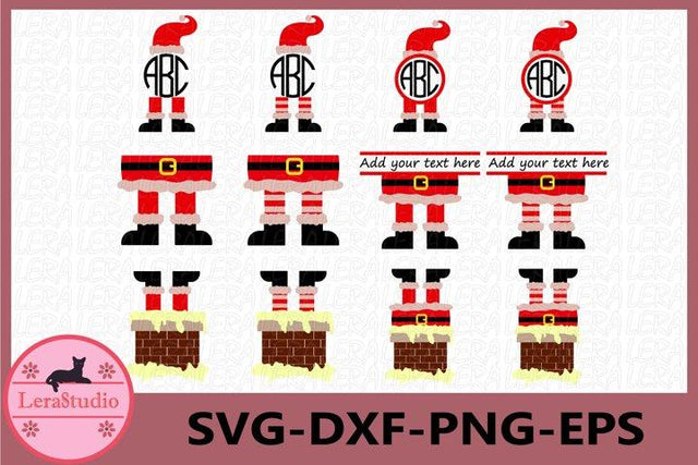 Santa Legs SVG SVG Lerastudio 