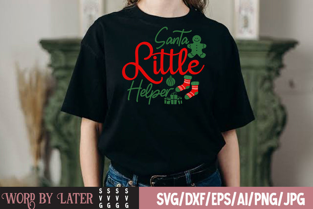 Santa Little Helper SVG Cut File SVG BlackCatsMedia 