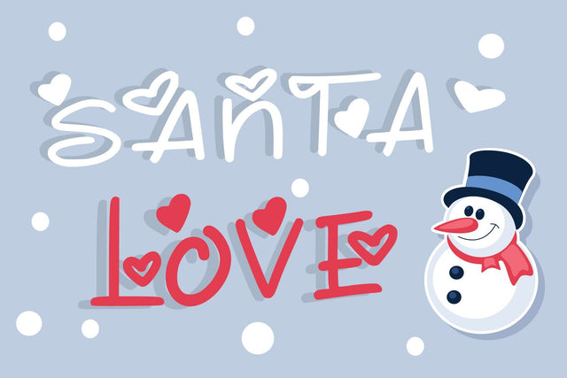 Santa Love Font goodigital_13 