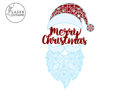 SANTA Multilayer Laser Cut Files for Christmas, Mandala, 3D Designs SVG LaserCutano 