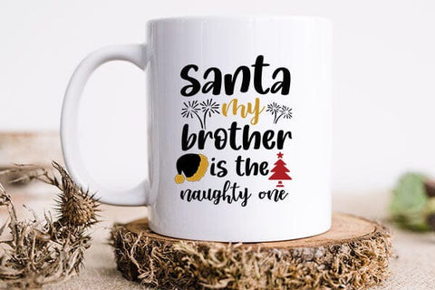 Santa My Brother Is The Naughty One SVG Angelina750 