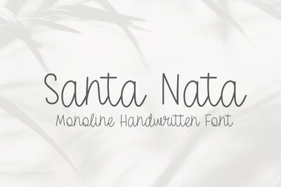 Santa Nata Font Sunday Nomad 