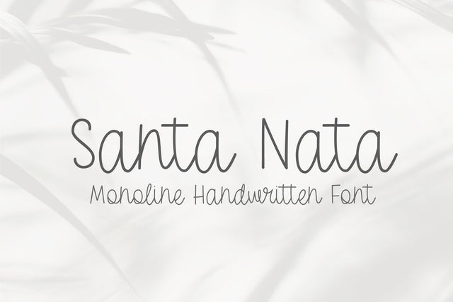 Santa Nata Font Sunday Nomad 