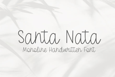 Santa Nata Font Sunday Nomad 