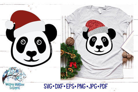 Santa Panda SVG SVG Wispy Willow Designs 