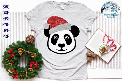 Santa Panda SVG SVG Wispy Willow Designs 