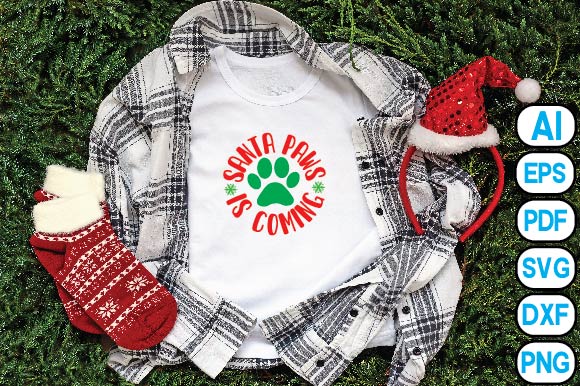 Santa paws is coming SVG Craftlabsvg24 