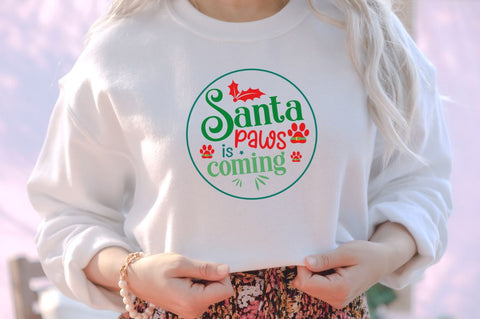 Santa paws is coming SVG SVG DESIGNISTIC 