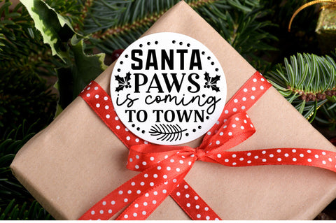 Santa paws is coming to town SVG Design SVG Regulrcrative 