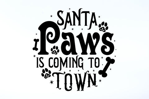 Santa paws is SVG Design SVG Regulrcrative 