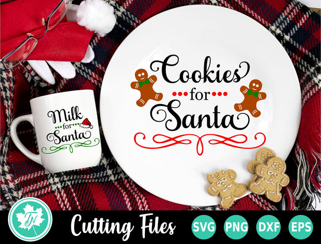 Santa Plate SVG | Cookies for Santa SVG SVG TrueNorthImagesCA 