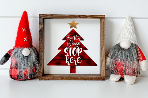 Santa Please Stop Here- Christmas Sublimation Design Sublimation Happy Printables Club 