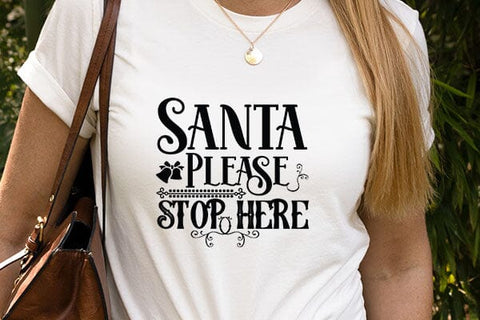 Santa Please Stop Here SVG Angelina750 