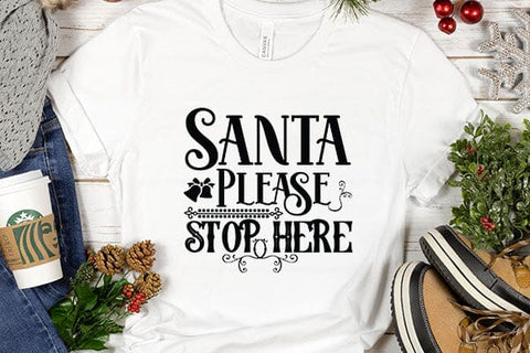 Santa Please Stop Here SVG Angelina750 