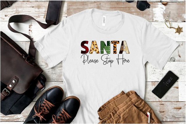 santa please stop here SVG CraftingStudio 