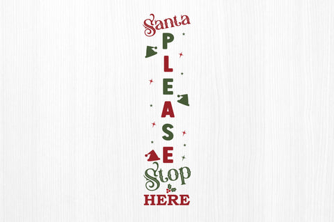 Santa please stop SVG Design SVG Regulrcrative 