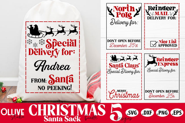 Santa Sack Christmas SVG Bundle SVG Ollive Studio 