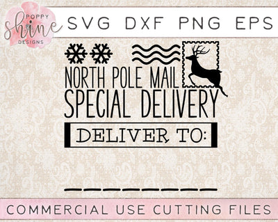 Santa Sack Frame SVG Poppy Shine Design 