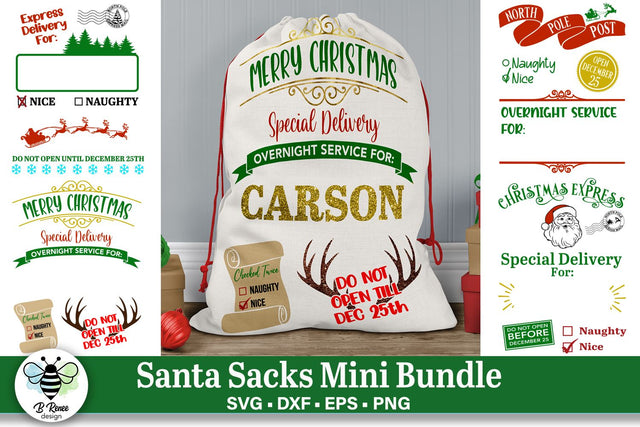 Santa Sack SVG Bundle | Christmas SVG SVG B Renee Design 