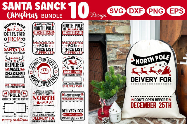 Santa Sack SVG Bundle SVG Designangry 
