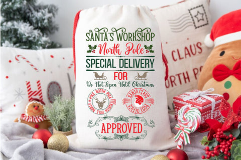 Santa Sack SVG Bundle SVG Regulrcrative 