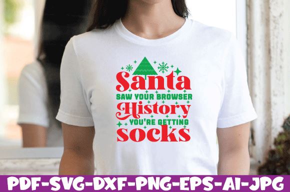 santa saw your browser history you're getting socks SVG farhad farhad 