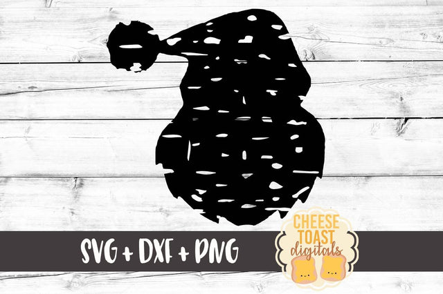 Santa Silhouette - Grunge SVG Cheese Toast Digitals 
