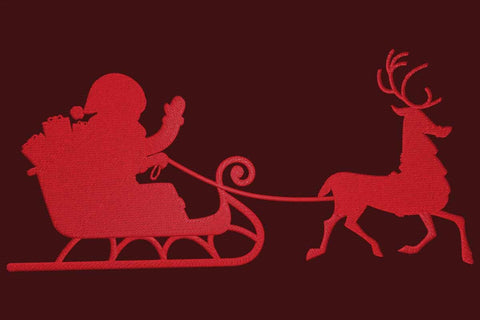 Santa Sleigh Embroidery/Applique DESIGNS embroidery-workshop 