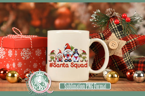Santa Squad Sublimation Sublimation QueenBrat Digital Designs 