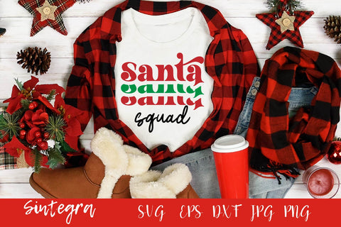 Santa Squad SVG, Funny Christmas SVG Free For Commercial Use SVG Sintegra 