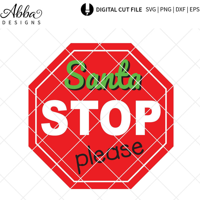 Santa Stop Here SVG Abba Designs 