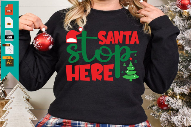 Santa Stop Here SVG Craftlabsvg24 