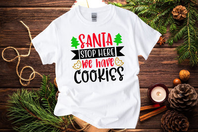 santa stop here we have cookies SVG SVG buydesign 