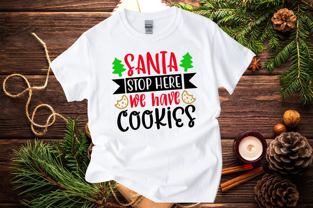 santa stop here we have cookies SVG SVG buydesign 