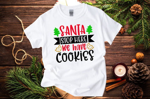 santa stop here we have cookies SVG SVG buydesign 