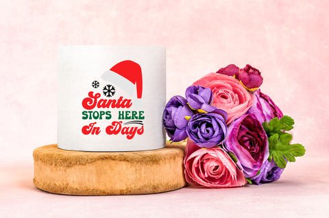 Santa stops here in days SVG Design SVG Regulrcrative 