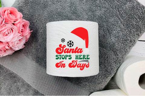 Santa stops here in days SVG Design SVG Regulrcrative 
