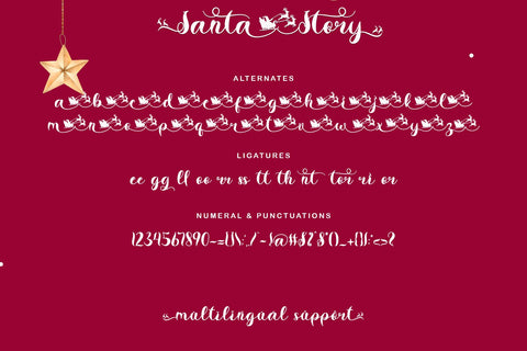 Santa Story Font Prasetya Letter 