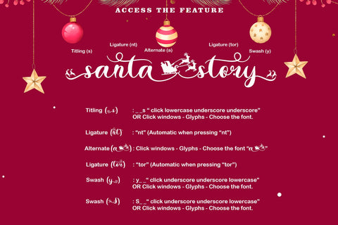 Santa Story Font Prasetya Letter 